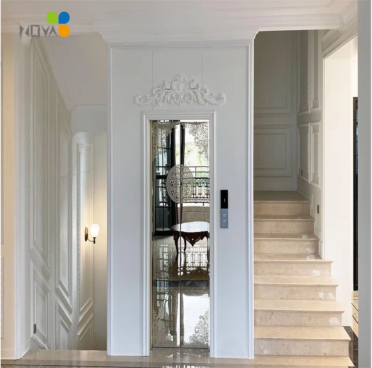 VTEV106 Ascensores Elevadores Lift Villa Berkualitas Tinggi untuk Modernisasi Rumah
