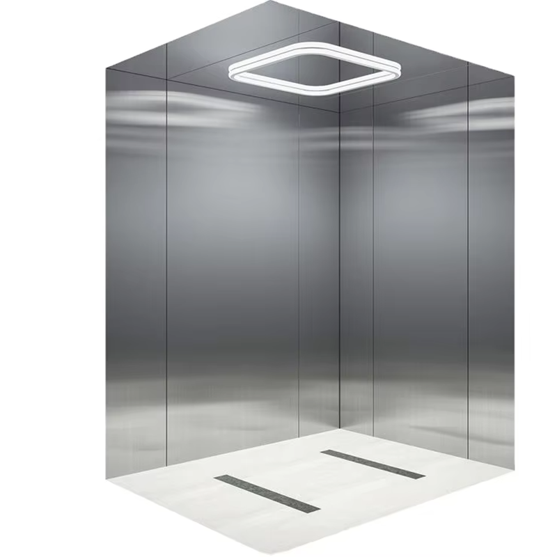 VTEP105 Ascensores Lift Penumpang Perumahan Mewah Gearless AC Silent Efisien & Bergaya PVC
