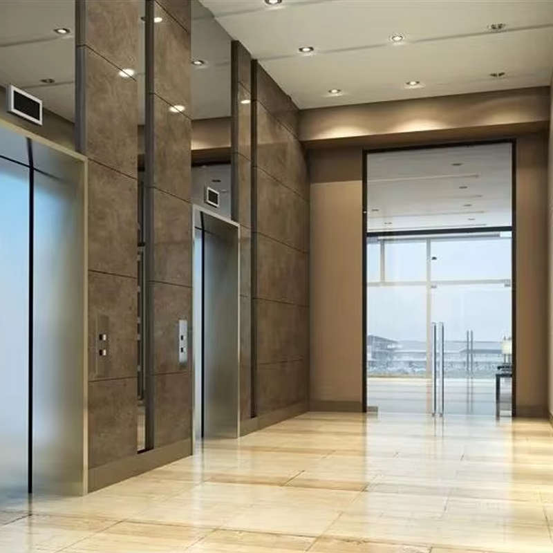 VTEP105 Ascensores Lift Penumpang Perumahan Mewah Gearless AC Silent Efisien & Bergaya PVC