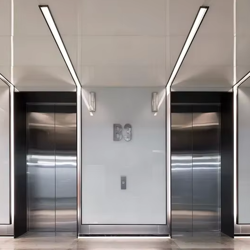 VTEP105 Ascensores Lift Penumpang Perumahan Mewah Gearless AC Silent Efisien & Bergaya PVC