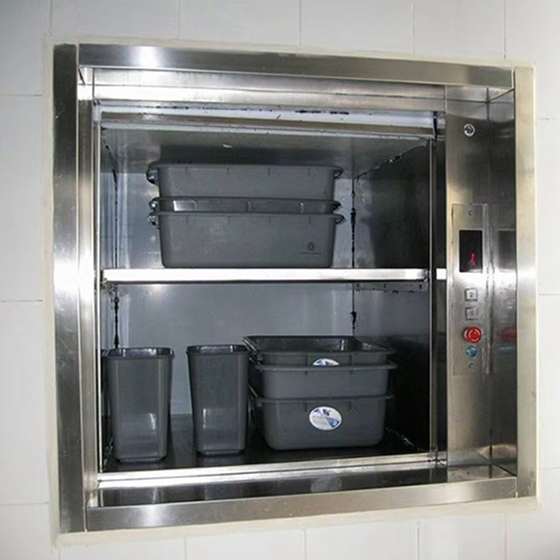 VTEF105 Ascensores Elevadores Vertical Dumbwaiter Lift untuk Penggunaan Restoran dan Kantin