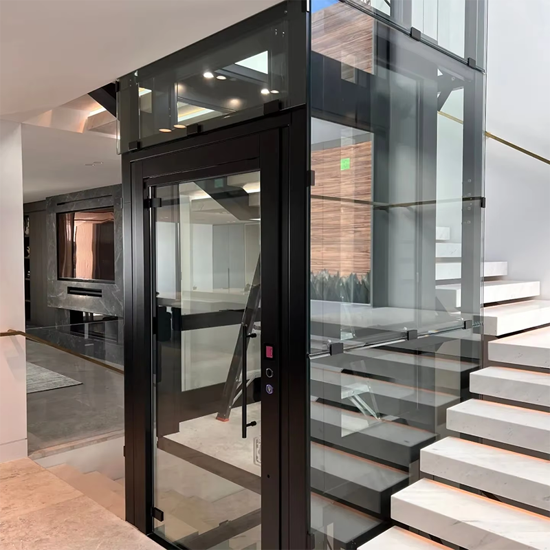 VTEO101 Ascensores Lift Observasi Bergaya untuk Apartemen Mewah dan Gedung Perkantoran