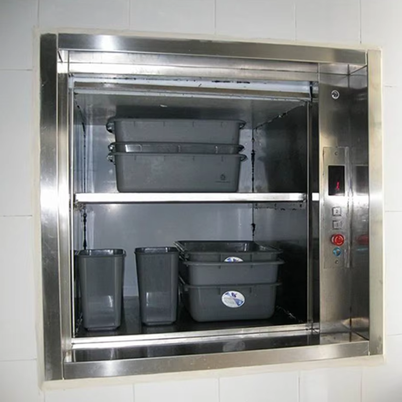 VTEF104 Ascensores Elevadores Lift Makanan Dapur Ringkas dengan Pengoperasian Senyap