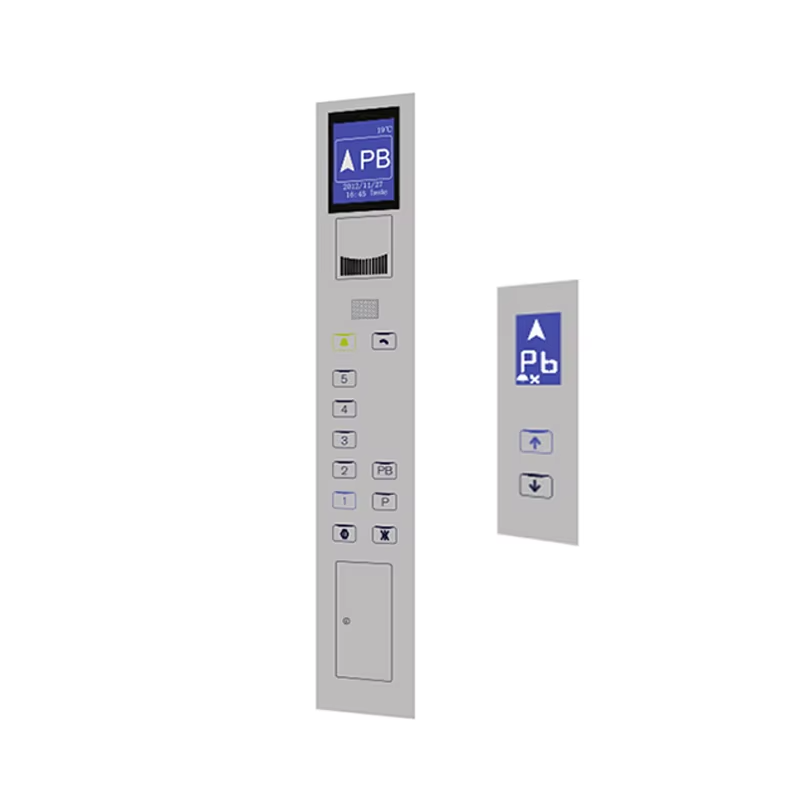 Panel Tombol Tekan Sentuh Elevator Cop dan Lop VTSP325 dengan Layar LCD