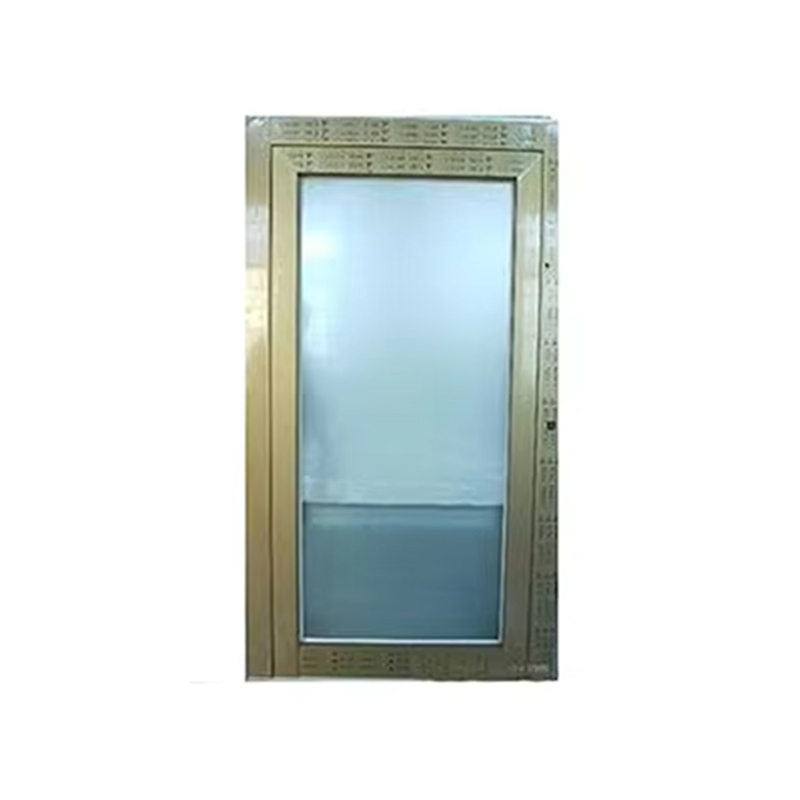 VTSP204 Sistem Pintu Lift Berkualitas Tinggi Panel Pintu Manual Kaca Lukis Stainless Steel