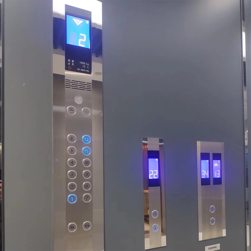 VTSP333 Polisi dan Lop Layar Sentuh Terpasang di Dinding Lift Stainless Steel Modern