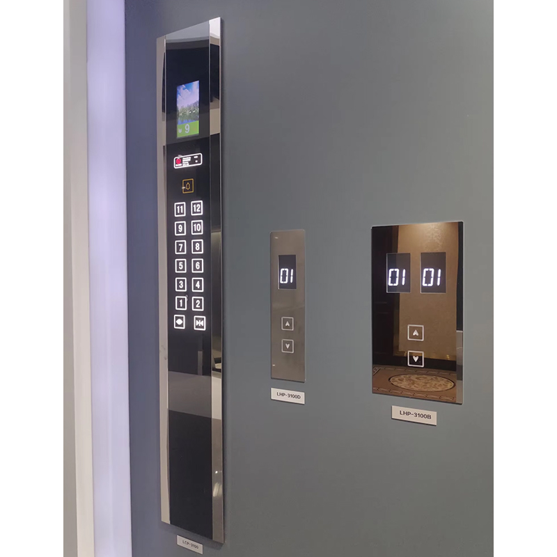 VTSP333 Polisi dan Lop Layar Sentuh Terpasang di Dinding Lift Stainless Steel Modern