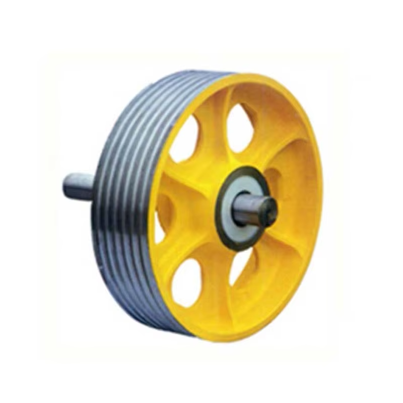 VTSP271 Roda Katrol Traksi Penyeimbang Lift Besi Cor Deflektor Sheave