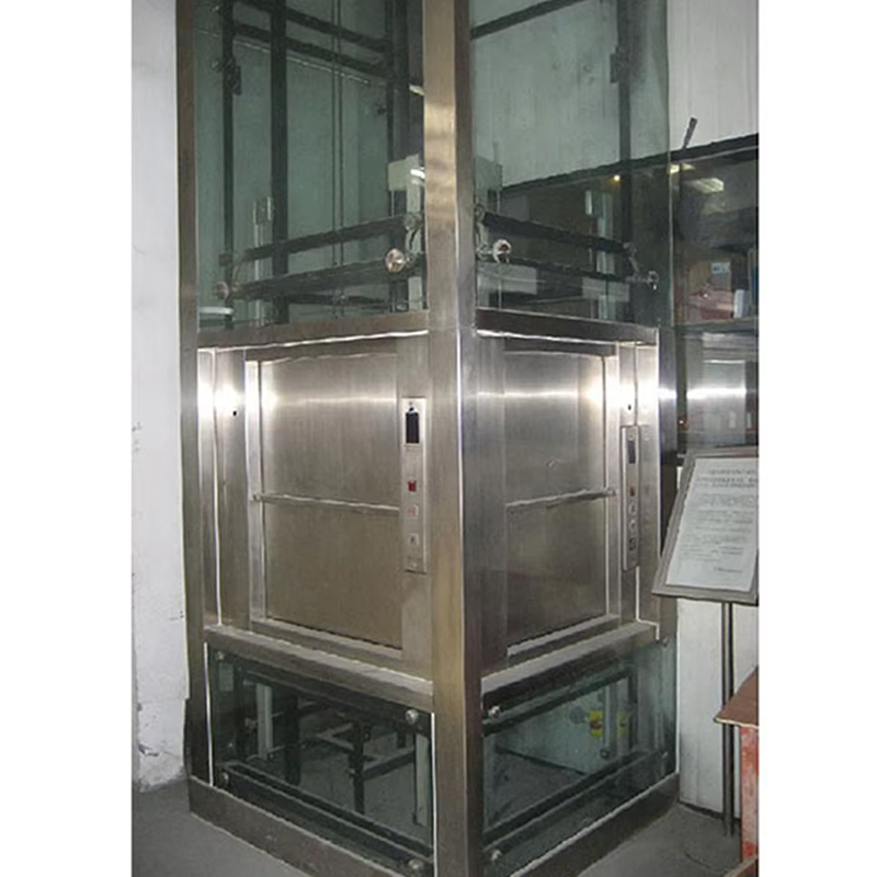 VTEF108 Electric Gearless AC Dumbwaiter Lift dengan Lantai PVC untuk Layanan Dapur Restoran dan Hotel