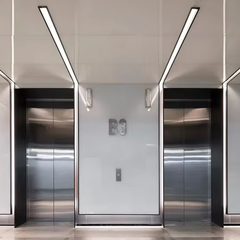 VTEP118 Elevadores Lift Penumpang Tingkat Lanjut, Konstruksi Baja Tahan Karat AC PVC Tanpa Roda, Fitur Cerdas Bersertifikat ISO90001 Peningkatan