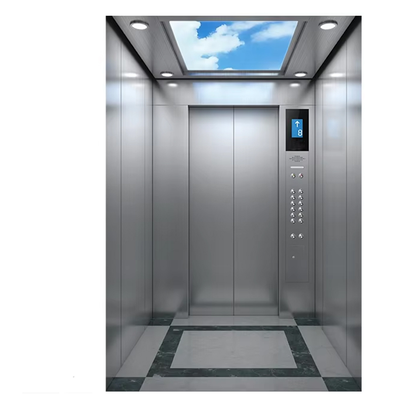 VTEP120 Residential Villa Penumpang Lift Kaca Panorama Keamanan Konstruksi Stainless Steel Memiliki Kapasitas Besar