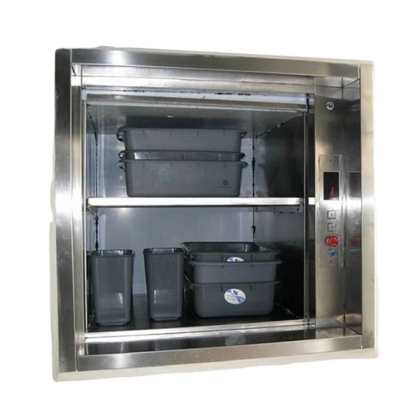 VTEF114 Ascensores Elevadores Lift Dumbwaiter Stainless Steel untuk Makanan dan Peralatan Makan