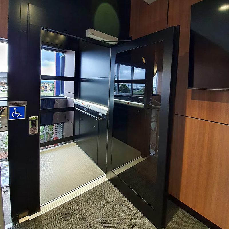 VTEP123 Lift Penumpang Hunian Gearless AC Drive Mewah yang Disesuaikan dengan Desain Panorama