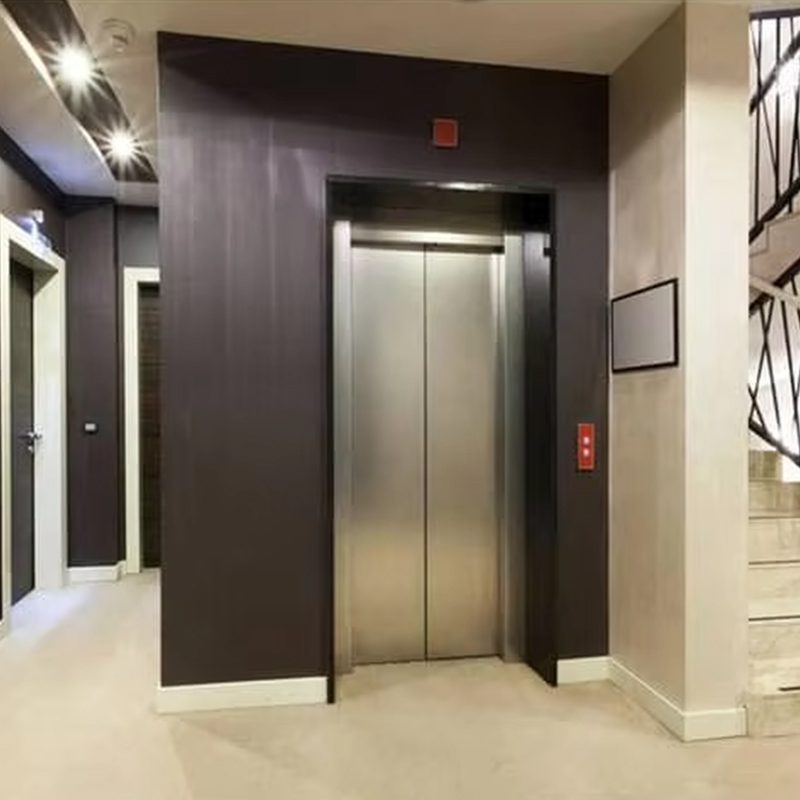 VTEP124 Produsen Lift Penumpang Modern Merek Cina Hotel Angkat Kinerja Tinggi Menggunakan Penggerak AC Stainless Steel Lantai PVC