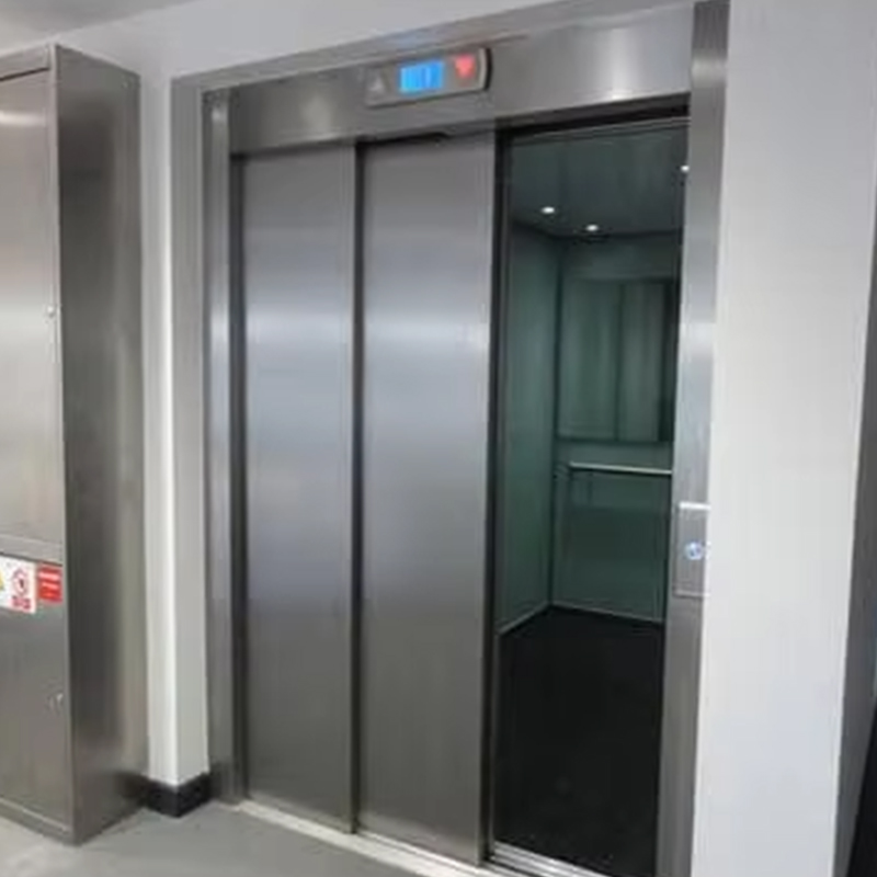 VTEP124 Produsen Lift Penumpang Modern Merek Cina Hotel Angkat Kinerja Tinggi Menggunakan Penggerak AC Stainless Steel Lantai PVC