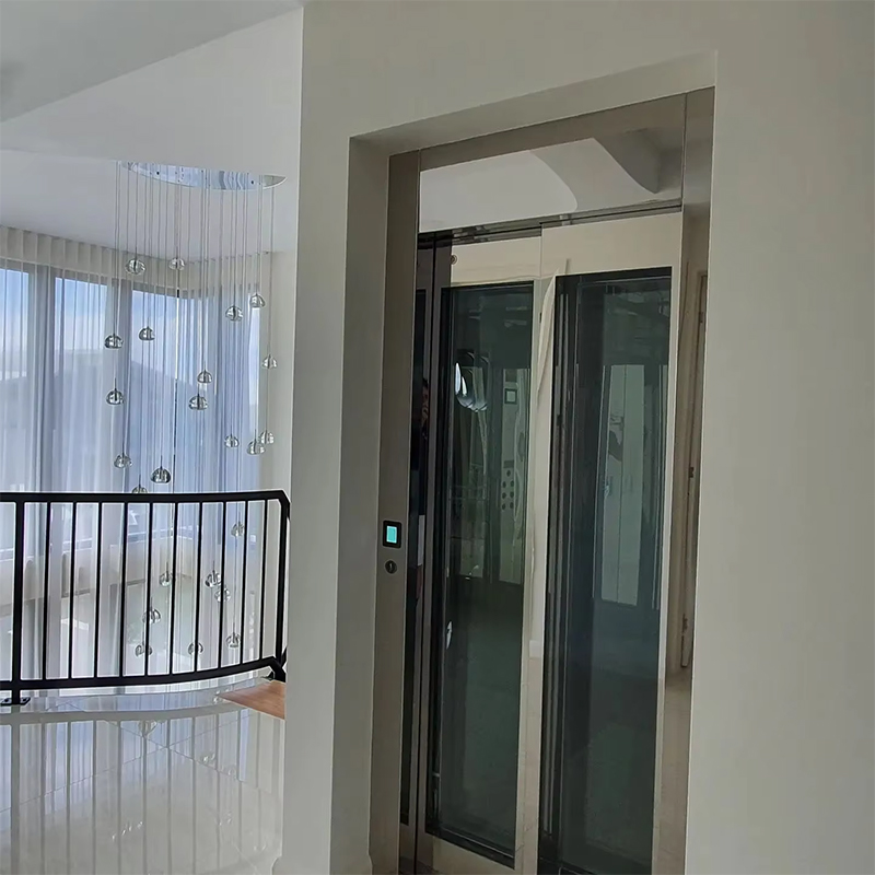 VTEP124 Produsen Lift Penumpang Modern Merek Cina Hotel Angkat Kinerja Tinggi Menggunakan Penggerak AC Stainless Steel Lantai PVC