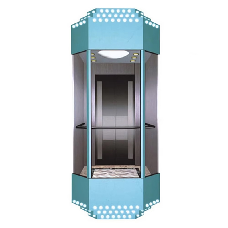 VTEO104 Menyensor Lift Tamasya Modern untuk Proyek Komersial Bertingkat Tinggi