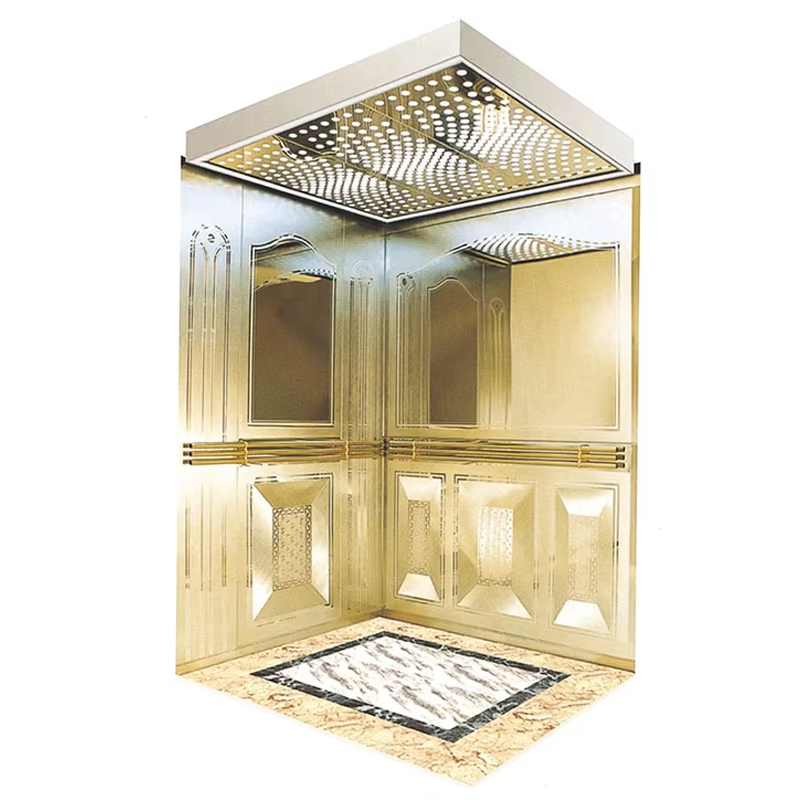 VTSP132 Bagian Lift Desain Modern Kabin Lift Stainless Steel Ukuran Khusus untuk Proyek Perumahan & Komersial