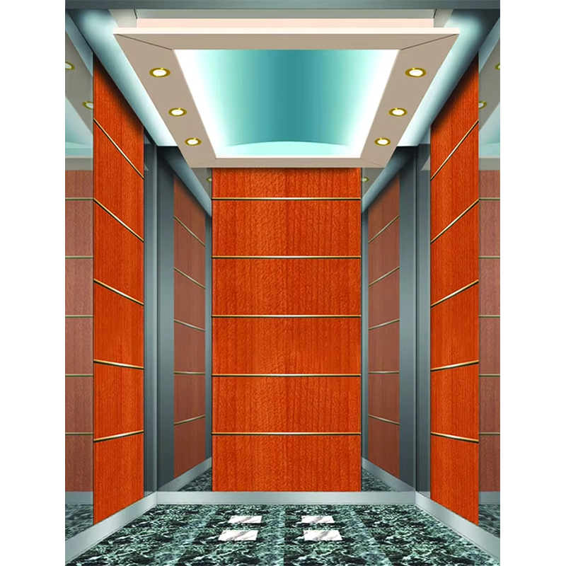 Kabin Lift Hotel Mewah VTSP133 dengan Desain Kontemporer Stainless Steel Premium Warna Disesuaikan Garansi 1 Tahun