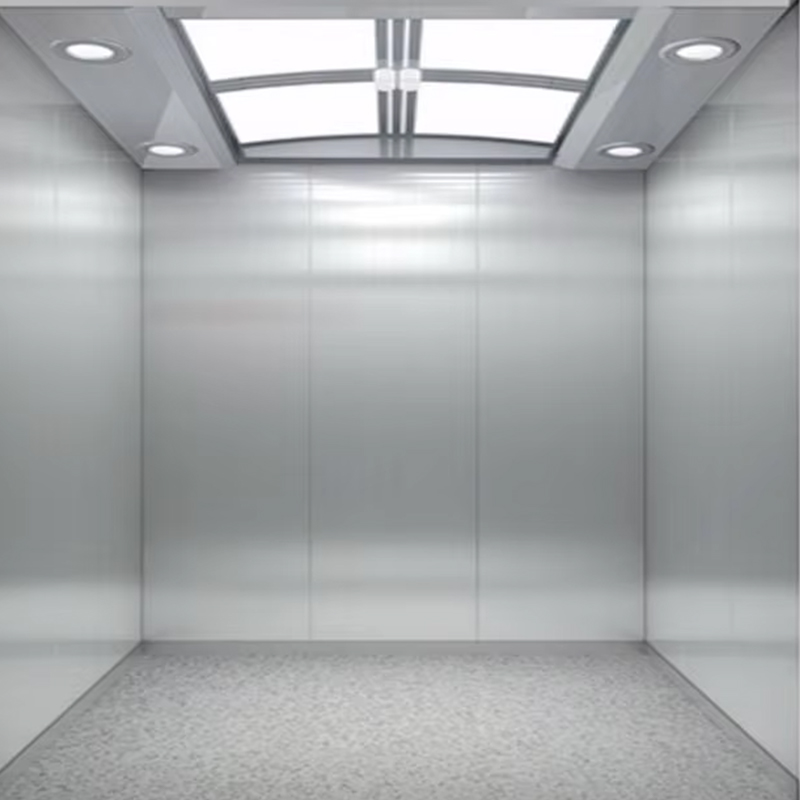 Kabin Lift Penumpang VTSP134 dengan Konstruksi Baja Tahan Karat Langit-langit LED Hemat Energi Bersertifikat ISO9001 Garansi 1 Tahun