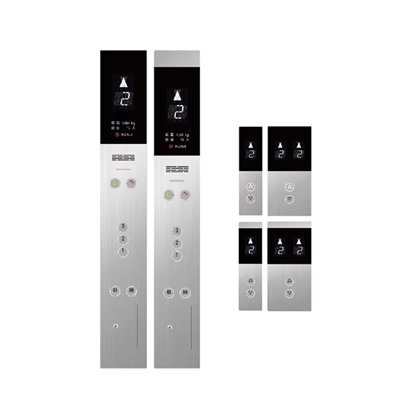 VTSP345 Harga Pabrik Panel Pintu Lift Stainless Steel Desain Modern dengan Tombol Lift Terpasang di Dinding COP LOP