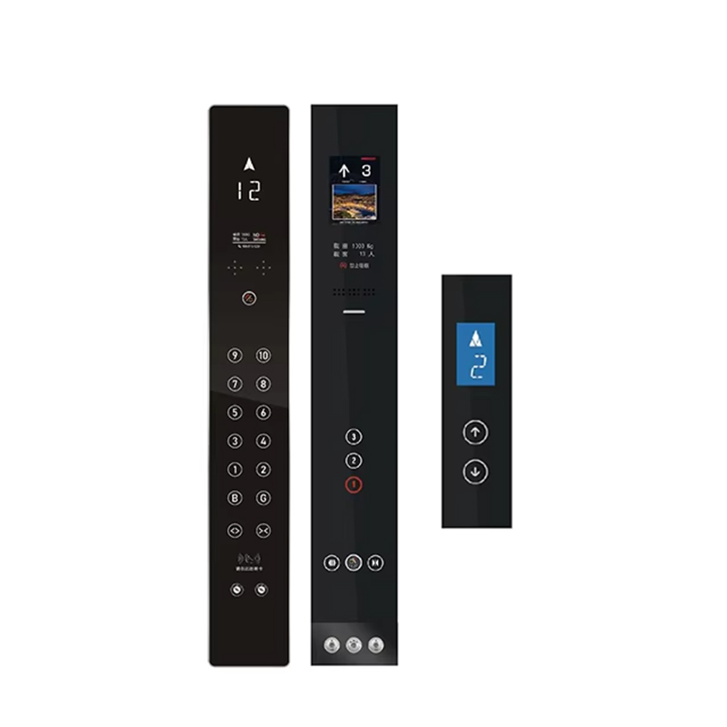 VTSP345 Harga Pabrik Panel Pintu Lift Stainless Steel Desain Modern dengan Tombol Lift Terpasang di Dinding COP LOP