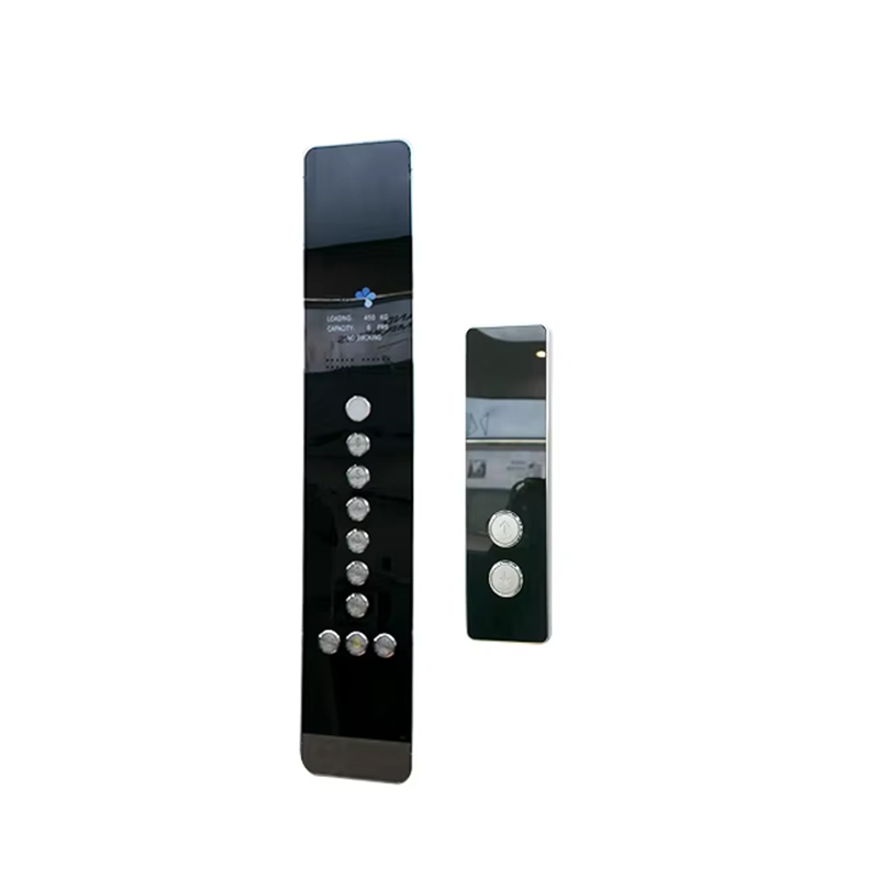 VTSP345 Harga Pabrik Panel Pintu Lift Stainless Steel Desain Modern dengan Tombol Lift Terpasang di Dinding COP LOP