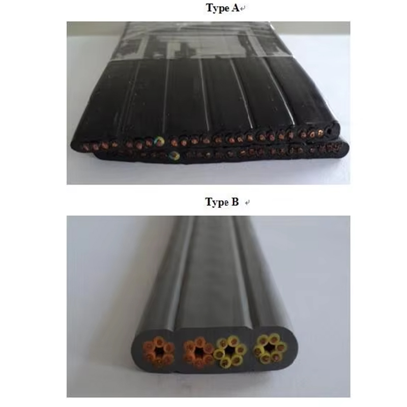 VTSP366 Suku Cadang Angkat Lift Kabel Datar TVVB Stainless Steel 0,5 0,75 Penggunaan Apartemen Hotel Persegi