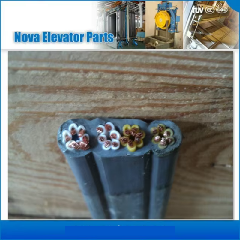 Kabel Kontrol Lift VTSP365 Dengan Kabel Bepergian Lift TVVBG PVC dan Karet